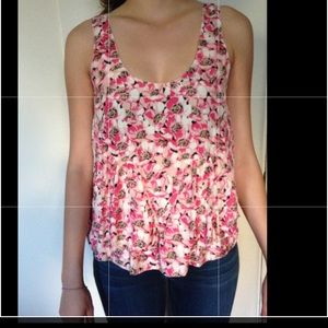 NWT Silk Floral Top
